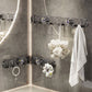 Foldable Suction Corner Multi-Hook Rack: Waterproof & Rust-Resistant, Space-Saving Design