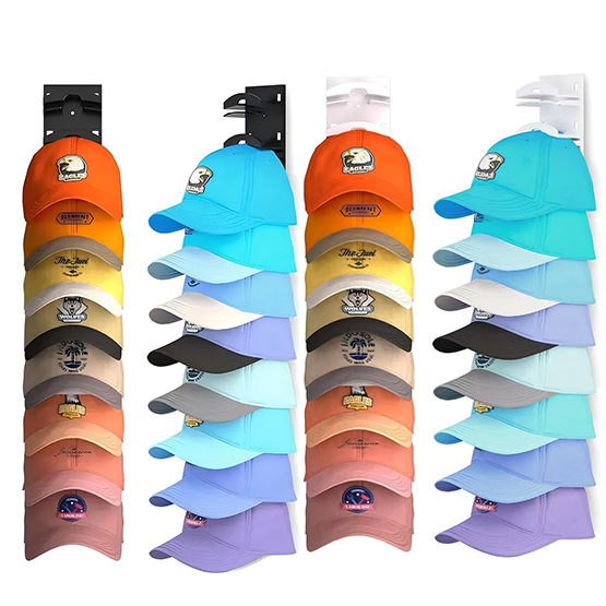 CapRail™ Wall-Mounted Hat Organizer for Baseball Caps