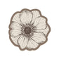 Rose Pattern Napa Leather Tabletop Absorbent Mat: Quick Drying & Non-Slip Design