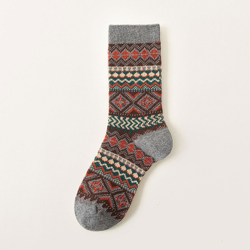 Bohemian Style Winter Socks: Soft & Skin-Friendly