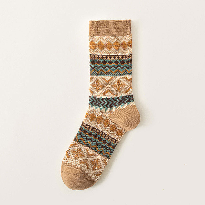 Bohemian Style Winter Socks: Soft & Skin-Friendly
