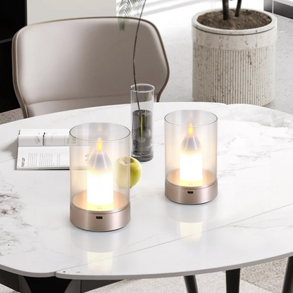 Realistic LED Candle Lamp – Gesture Control, Adjustable Brightness