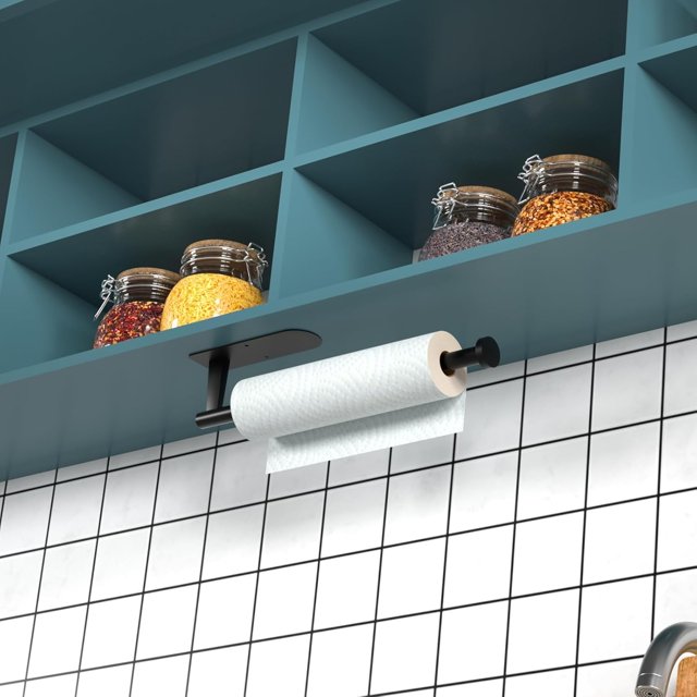 WallFlow™ Stainless Steel Paper Towel Holder for Kitchen, Bathroom & More
