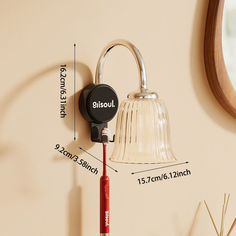 Magnetic Toothbrush and Cup Holder Rack: No-Drill, Multi-Functional Storage