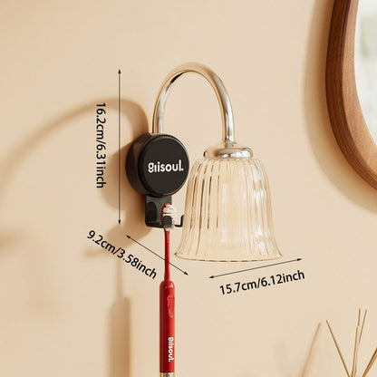 Magnetic Toothbrush and Cup Holder Rack: No-Drill, Multi-Functional Storage