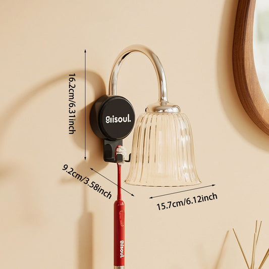 Magnetic Toothbrush and Cup Holder Rack: No-Drill, Multi-Functional Storage