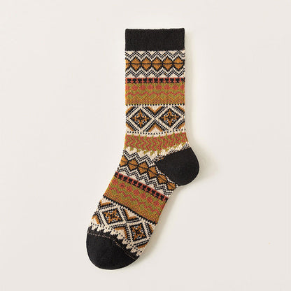 Bohemian Style Winter Socks: Soft & Skin-Friendly