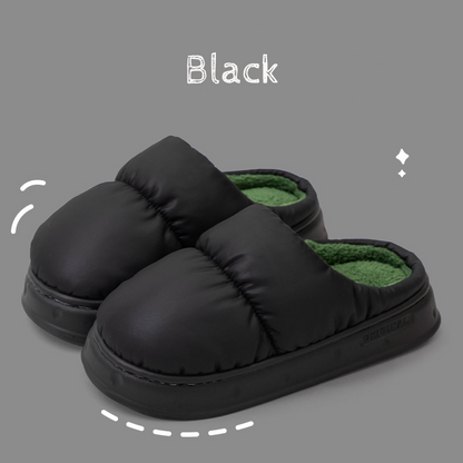 Extra-Thick Latex Winter Waterproof Slippers - Non-Slip Soles, Unisex Design