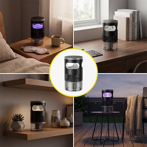 VortexShield · Battery-Upgraded Physical Mosquito Trap & Nightlight
