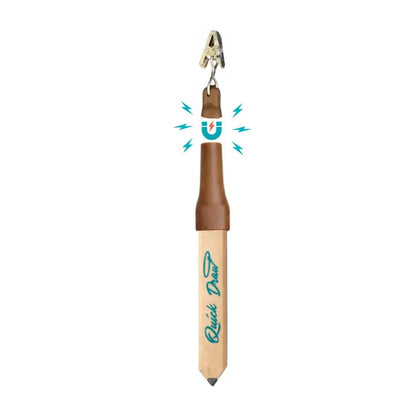 QuickerDraw Magnetic Pencil Holder Clip Reusable Silicone Tool Sleeve