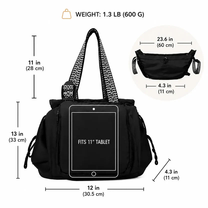 PackSmart™ Organized Everyday Tote with Backpack Straps 3-in-1 Organized Bag