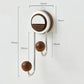No-Drill Walnut Aluminum Faucet Rack: Hollow Drainage & Heavy-Duty