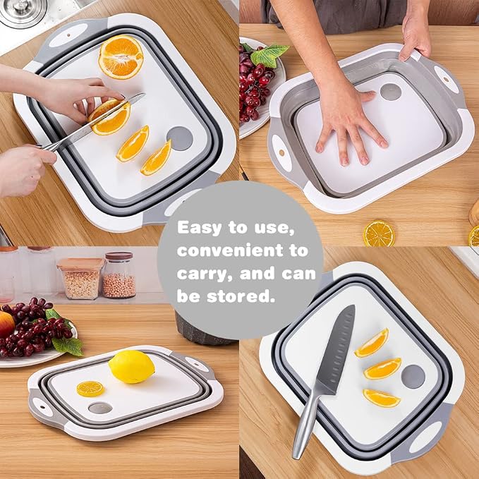PrepFold™ 3-in-1 Collapsible Cutting Board & Wash Basin