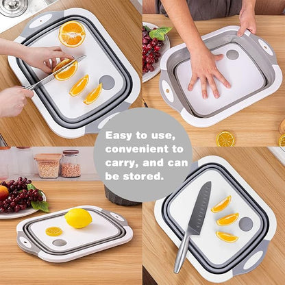 PrepFold™ 3-in-1 Collapsible Cutting Board & Wash Basin