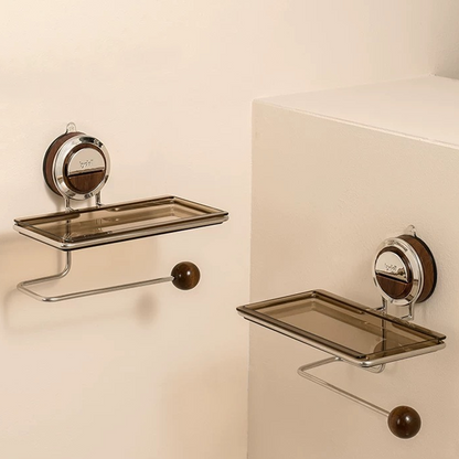 No Drilling Suction Stainless Steel Toilet Paper Holder