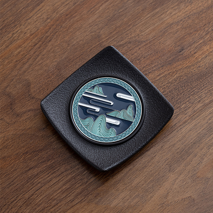 Enamel Colorful Tea Coaster – Electric Wood Material, Heat-Resistant