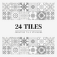 Vintage Waterproof Tile Stickers - Self-Adhesive, Easy to Clean
