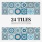 Vintage Waterproof Tile Stickers - Self-Adhesive, Easy to Clean