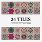 Vintage Waterproof Tile Stickers - Self-Adhesive, Easy to Clean