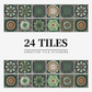 Vintage Waterproof Tile Stickers - Self-Adhesive, Easy to Clean
