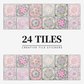 Vintage Waterproof Tile Stickers - Self-Adhesive, Easy to Clean