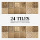 Vintage Waterproof Tile Stickers - Self-Adhesive, Easy to Clean