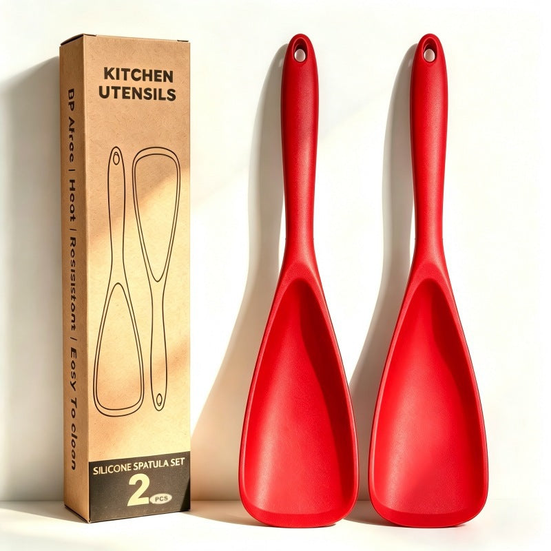 FlexGlow Multi-Use Silicone Duckbill Spatula Spoon — Heavy-Duty Heat-Resistant Kitchen Scraping Master