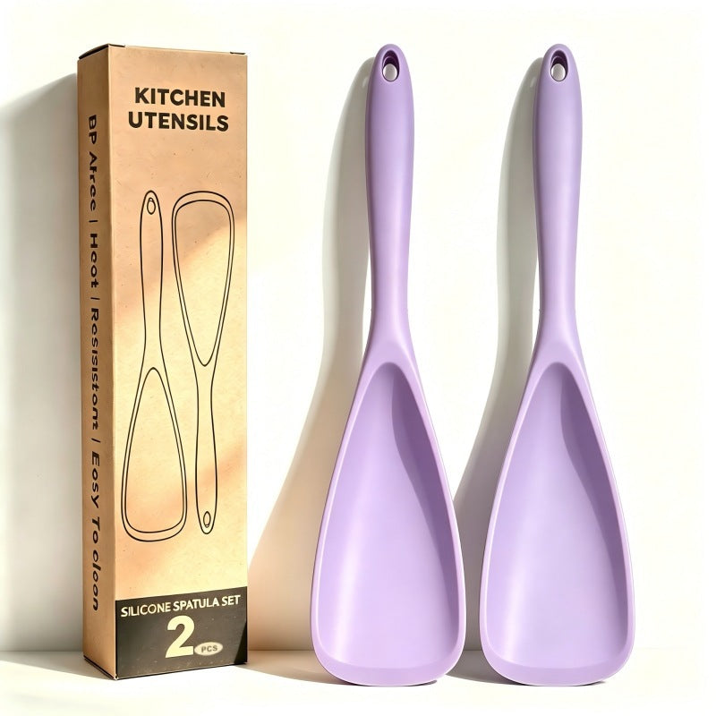 FlexGlow Multi-Use Silicone Duckbill Spatula Spoon — Heavy-Duty Heat-Resistant Kitchen Scraping Master