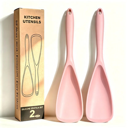 FlexGlow Multi-Use Silicone Duckbill Spatula Spoon — Heavy-Duty Heat-Resistant Kitchen Scraping Master