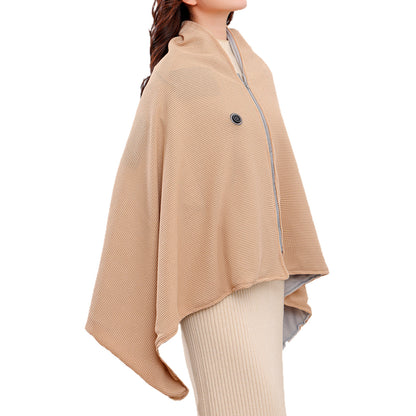 Wearable USB Heated Shawl Blanket Adjustable Temperature Fast Heating Washable