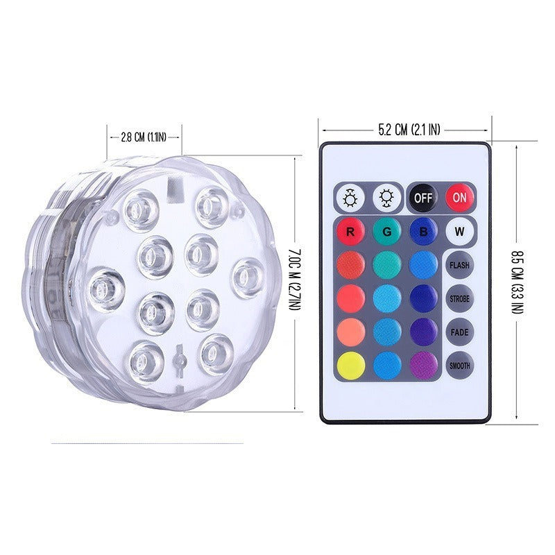 AquaGlow · Remote Controlled Submersible RGB Light