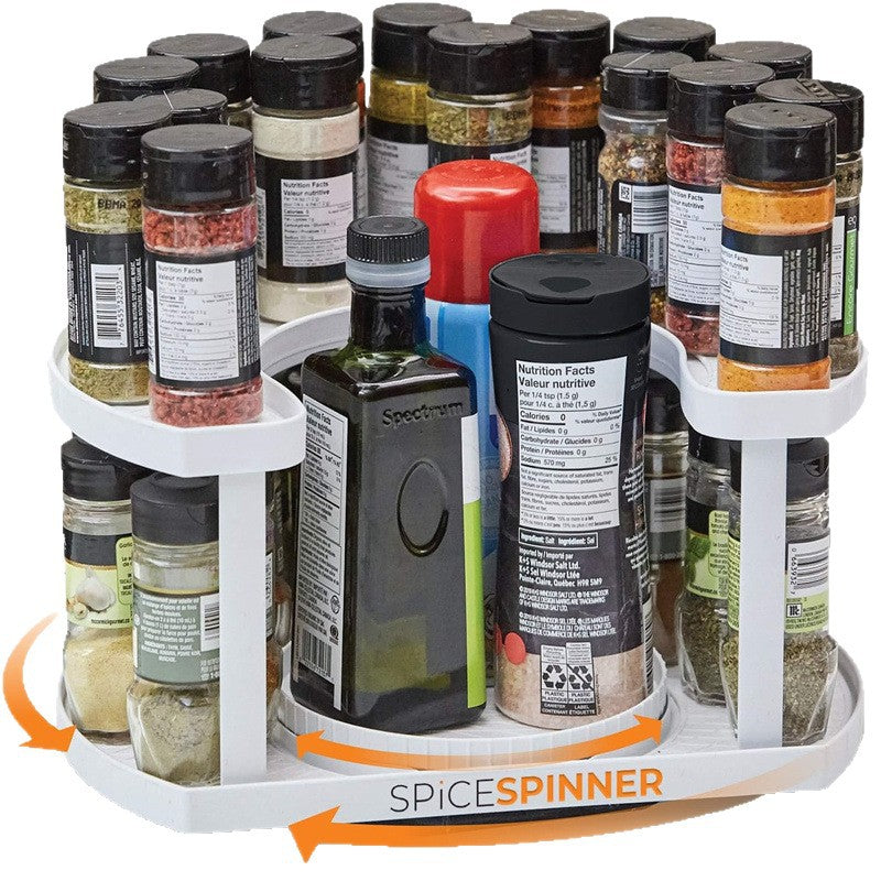 SpaceSpin · D-Shaped 2-Tier Lazy Susan