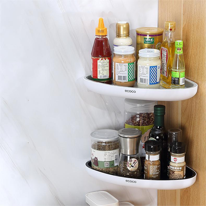 No-Drill Corner Shelf: Bathroom & Kitchen Storage Solution