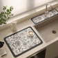 Versatile Non-Slip Drain Mat for Kitchen, Bathroom, and Countertops, Dries Quickly