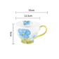 Elegant Floral Hand-Painted Ceramic Mug