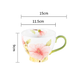 Elegant Floral Hand-Painted Ceramic Mug