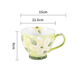 Elegant Floral Hand-Painted Ceramic Mug