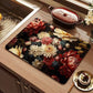 Elegant Floral Absorbent Mat – Heat-Resistant & Non-Slip