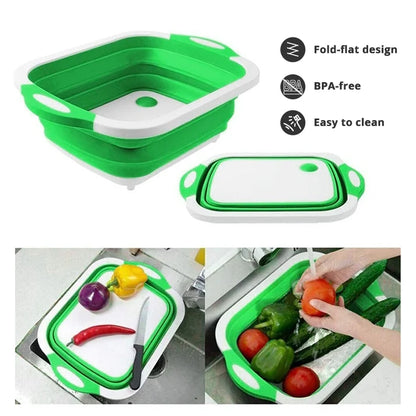PrepFold™ 3-in-1 Collapsible Cutting Board & Wash Basin