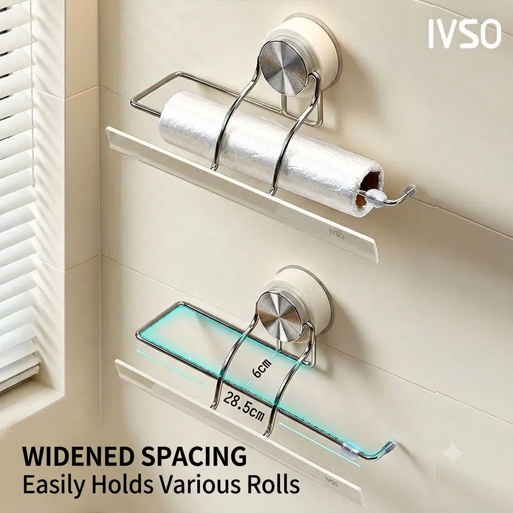 Wall-Mounted Paper Towel Holder with Easy Tear Bar