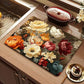 Elegant Floral Absorbent Mat – Heat-Resistant & Non-Slip