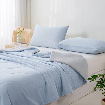 Cool Silk Summer Comforter with Machine Washable Design