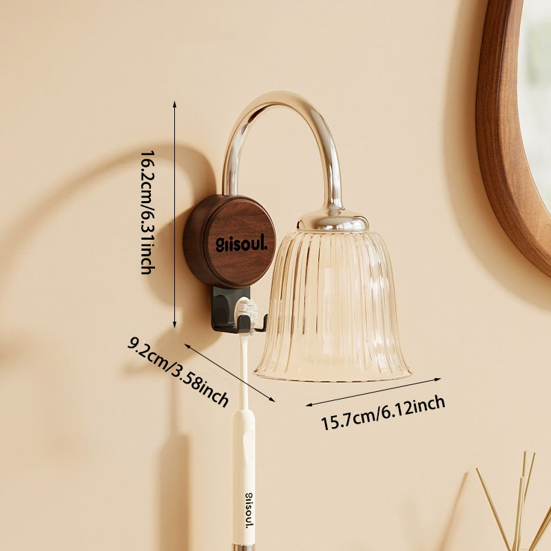 Magnetic Toothbrush and Cup Holder Rack: No-Drill, Multi-Functional Storage