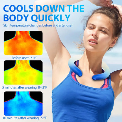 AeroChill™ IceCore Cooling Neck Ring – Ultra-Light Wearable Neck Cooler