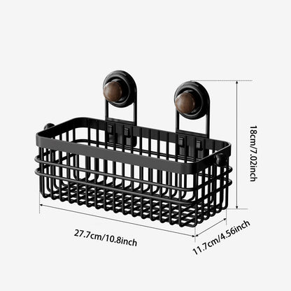 Iron Suction Storage Basket – Strong Hold & Drainage Design