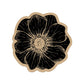 Rose Pattern Napa Leather Tabletop Absorbent Mat: Quick Drying & Non-Slip Design