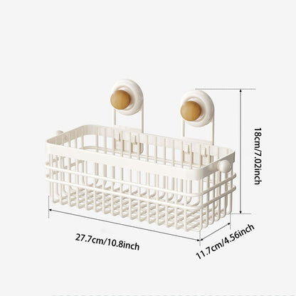 Iron Suction Storage Basket – Strong Hold & Drainage Design