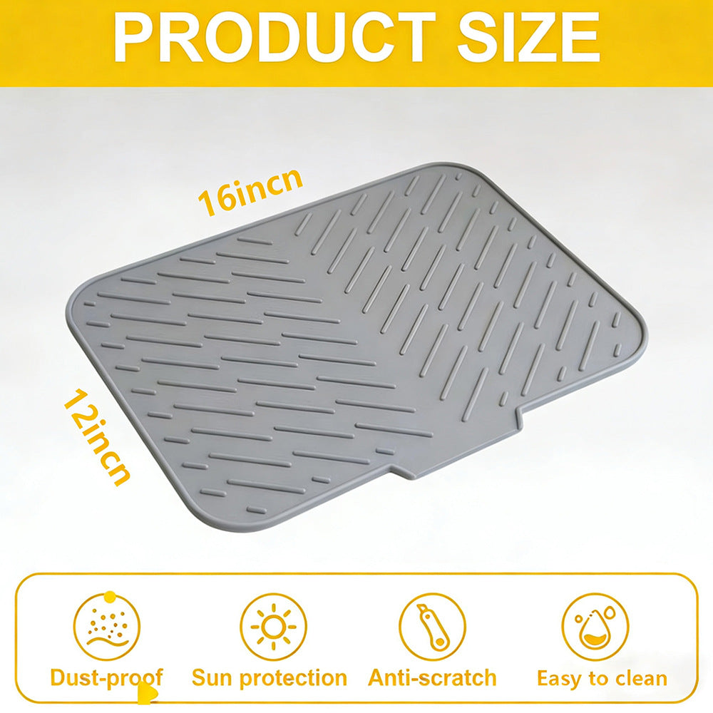 Sloped Silicone Draining Mat – Heat-Proof & Non-Slip