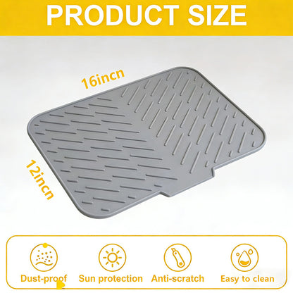 Sloped Silicone Draining Mat – Heat-Proof & Non-Slip