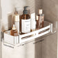 Space Aluminum No-Drill Bathroom Corner Shelf – Quick Drainage & Strong Load-Bearing